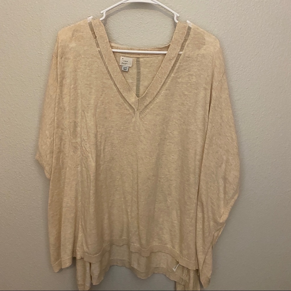 Knit poncho